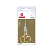 Mundial BC-333 Tesoura de Unha Reta Gold - Gold Straight Nail Scissors - Hi Brazil Market