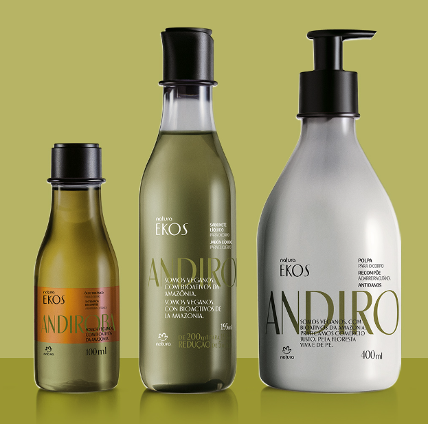 Natura Ekos Andiroba Kit Nectar, Sabonete Liquido e Oleo Trifasico - Hi Brazil Market