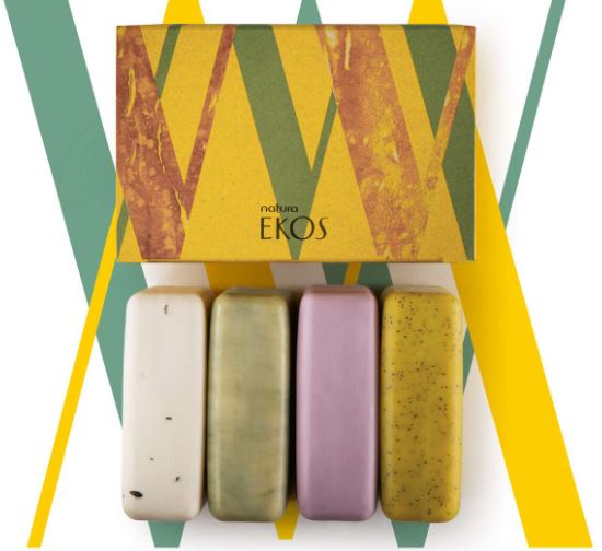 Natura Ekos Sabonete em Barra 4 unid Maracuja - Andiroba - Acai -Castanha - Hi Brazil Market