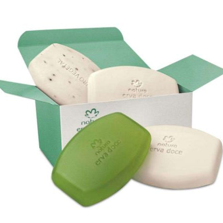 Natura Erva Doce Sabonete em Barra 4 unidades - Bar Soap Anise - Hi Brazil Market