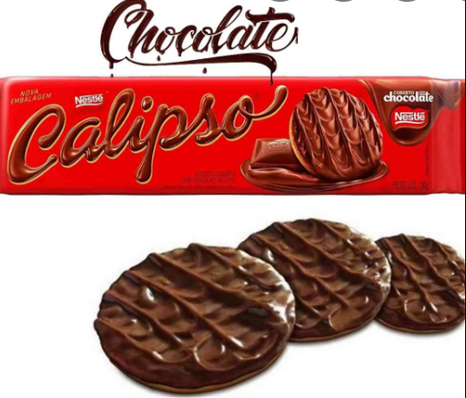 Nestle Calipso Biscoito coberto com chocolate ao leite 130g - Cookie covered w/ milk chocolate - Hi Brazil Market