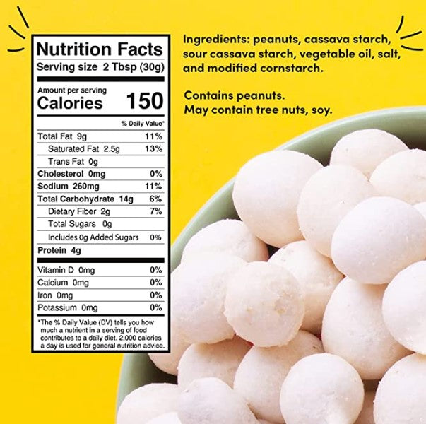 Smolbol Ovinhos de Amendoim - Peanut and Cassava Snacks - Hi Brazil Market