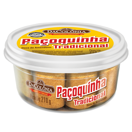 Da Colonia Pacoquinha Tipo Rollha Tradiocional - Sweet Peanut Candy Roll - Hi Brazil Market
