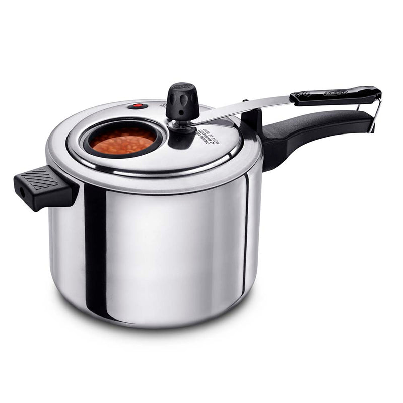 MTA Panela de Pressao Aluminio Polida 6.0 L - Pressure Cooker Polished Aluminum 6.0 L - Hi Brazil Market