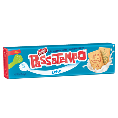 Nestle Passatempo Biscoito Leite 140g - Milk Biscuit - Hi Brazil Market