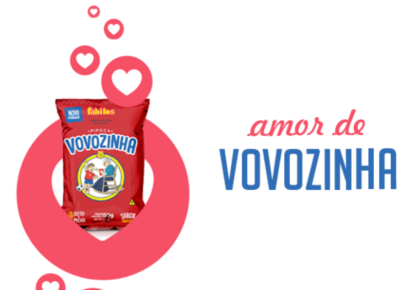 Fabitos Vovozinha Pipoca Doce - Sweet Popcorn - Hi Brazil Market