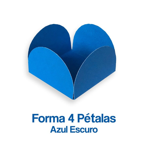 Forminha Caixinha 4 Petalas Lisa - Decorated cup candy - Hi Brazil Market