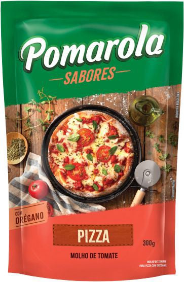 Molho de Tomate Pizza SACHE 300g - Pomarola Tomato Sauce - Hi Brazil Market