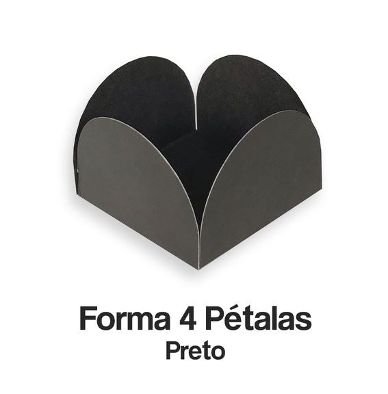 Forminha Caixinha 4 Petalas Lisa - Decorated cup candy - Hi Brazil Market