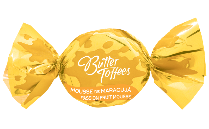 Arcor Bala Trufada Maracuja - Butter Toffees Passion Fruit Mousse - Hi Brazil Market