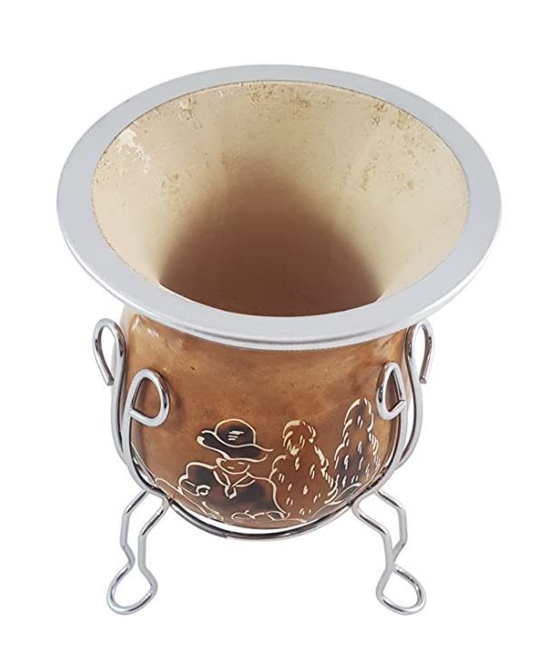 Promate Conjunto Cuia, Bomba e Suporte para Chimarrao - Mate Gourd w/pump and support - Hi Brazil Market