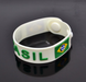 Brasil Pulseira Silicone Botao - Silicon Bracelet Detachable - Hi Brazil Market
