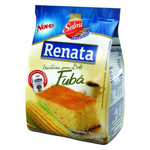 Renata Corn flavor Cake Mix 14.3 oz - Mistura para Bolo de Fuba 400g - Hi Brazil Market