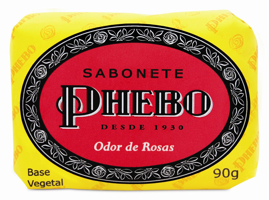 Phebo Bath Soap Rose Flower 90g - Sabonete Odor de Rosas - Hi Brazil Market
