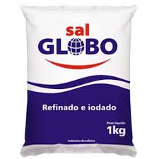 Globo Sal Refinado 1kg - Refined Salt - Hi Brazil Market