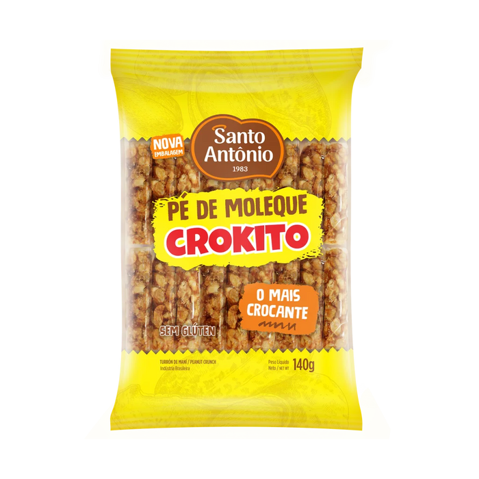 Santo Antonio Crokito Pe de Moleque 140g - Peanut Brittle