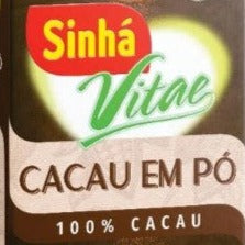 Sinha Vitae Cacau em Po 100% Cacau 180g  - Chocolate Powder 100% Cacau