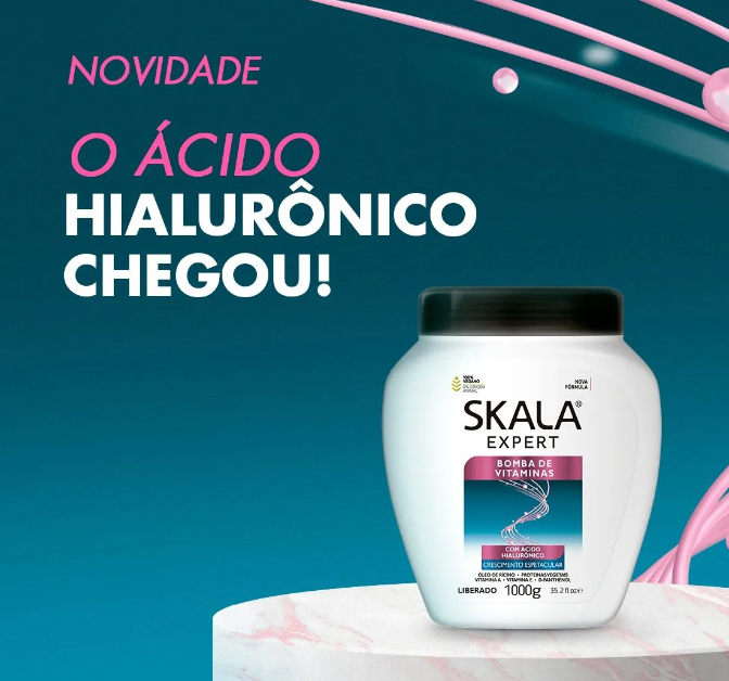 Skala Bomba de Vitaminas com Acido Hialuronico 1kg - Hi Brazil Market