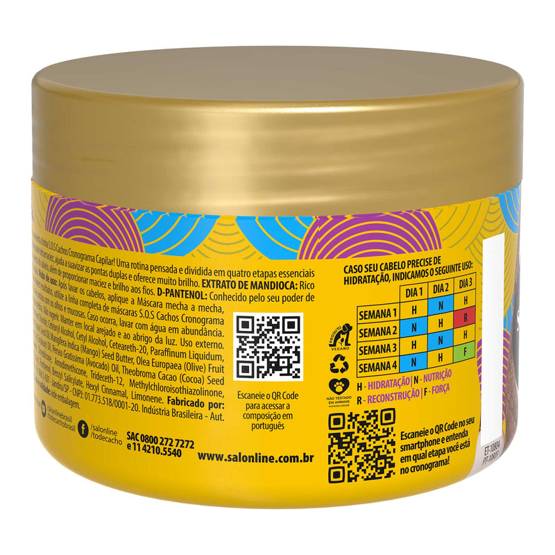 Salon Line SOS Cachos Cronograma HIDRATACAO 300G - Hi Brazil Market