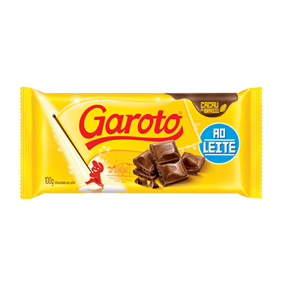 Garoto Barra de Chocolate ao Leite - Milk Chocolate Bar 3.17oz - Hi Brazil Market