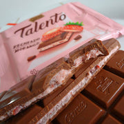 Garoto Talento Chocolate com recheio de Morango 85g - Chocolat with strawberry 2.99oz - Hi Brazil Market