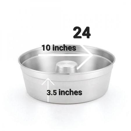 Teteu Forma de Aluminio com furo 24 - Round Aluminum Bakeware Pan with Hole - Hi Brazil Market