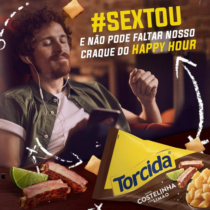 Torcida Salgadinhos Costelinha com Limao - Ribs with Lemon Flavored Snack