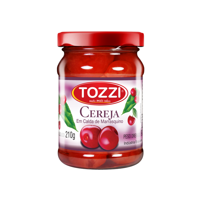 Tozzi Cerejas em Caldas 210g - Cherries in Syrup - Hi Brazil Market