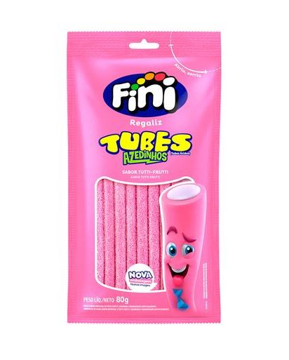 Fini Bala Tubos Sabor Tutti-Frutti (Azedinhos) 80g - Tubes Gelatin Candy Tutti-Frutti 3oz - Hi Brazil Market