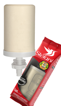 Stefani Vela de Ceramica Tradicional - Traditional Cartridge Water Candle - Hi Brazil Market