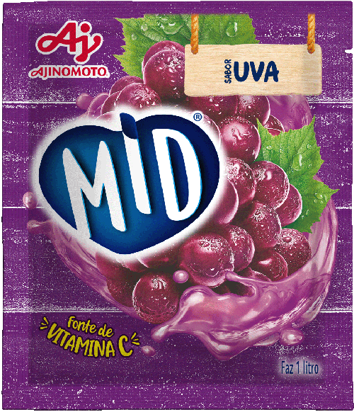 Mid Refresco Uva - Drink Mix Juice Grape - Hi Brazil Market