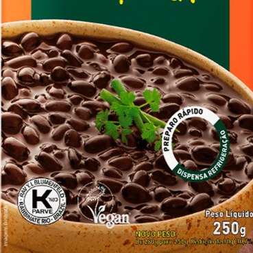 Vapza Feijao Preto Cozido no Vapor - Black Beans - Hi Brazil Market