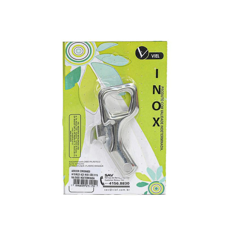 Viel Abridor de lata aco galvanizado 1 und - Can and Bottle Opener - Hi Brazil Market