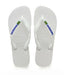 Havaianas Brazil Logo BLUE Sandal White - Hi Brazil Market