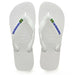 Havaianas Brazil Logo BLUE Sandal White - Hi Brazil Market