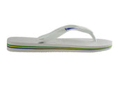 Havaianas Brazil Logo BLUE Sandal White - Hi Brazil Market