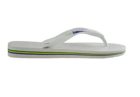 Havaianas Brazil Logo BLUE Sandal White - Hi Brazil Market