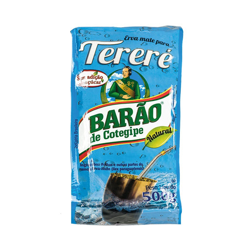 Barao Yerba Mate Terere 500g - Erva Mate para Terere Natural 500g - Hi Brazil Market