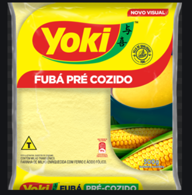 Yoki Fuba Pré Cozido 1kg - Pre Cooked Fuba - Hi Brazil Market